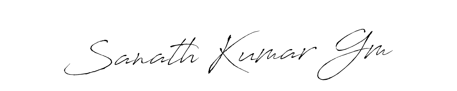 You should practise on your own different ways (Antro_Vectra) to write your name (Sanath Kumar Gm) in signature. don't let someone else do it for you. Sanath Kumar Gm signature style 6 images and pictures png