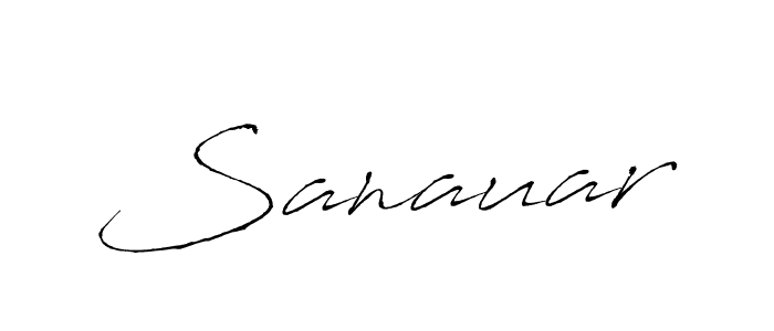 Design your own signature with our free online signature maker. With this signature software, you can create a handwritten (Antro_Vectra) signature for name Sanauar. Sanauar signature style 6 images and pictures png