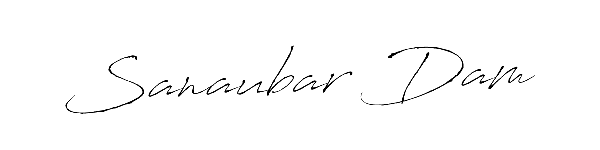 Sanaubar Dam stylish signature style. Best Handwritten Sign (Antro_Vectra) for my name. Handwritten Signature Collection Ideas for my name Sanaubar Dam. Sanaubar Dam signature style 6 images and pictures png