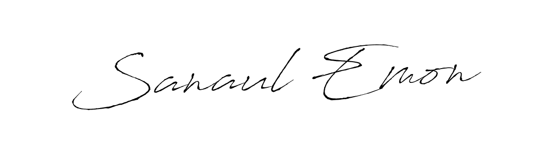 Make a beautiful signature design for name Sanaul Emon. Use this online signature maker to create a handwritten signature for free. Sanaul Emon signature style 6 images and pictures png
