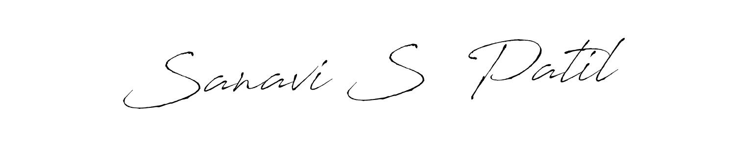 Antro_Vectra is a professional signature style that is perfect for those who want to add a touch of class to their signature. It is also a great choice for those who want to make their signature more unique. Get Sanavi S  Patil name to fancy signature for free. Sanavi S  Patil signature style 6 images and pictures png