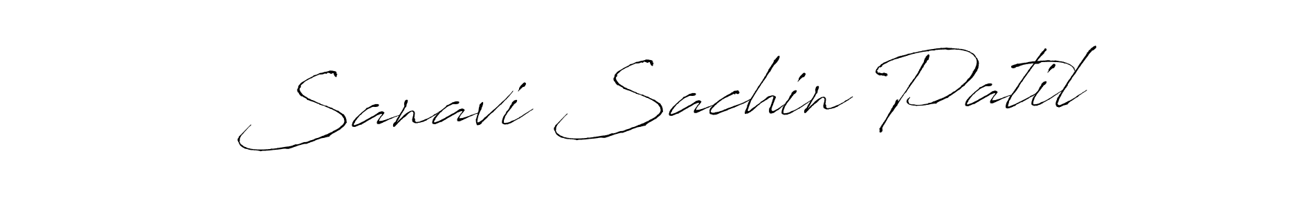 Create a beautiful signature design for name Sanavi Sachin Patil. With this signature (Antro_Vectra) fonts, you can make a handwritten signature for free. Sanavi Sachin Patil signature style 6 images and pictures png