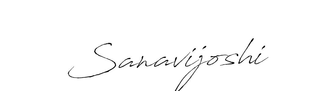 Make a beautiful signature design for name Sanavijoshi. With this signature (Antro_Vectra) style, you can create a handwritten signature for free. Sanavijoshi signature style 6 images and pictures png