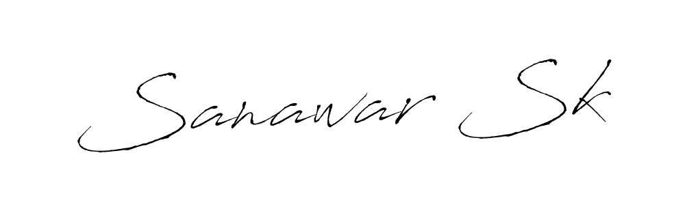 Create a beautiful signature design for name Sanawar Sk. With this signature (Antro_Vectra) fonts, you can make a handwritten signature for free. Sanawar Sk signature style 6 images and pictures png