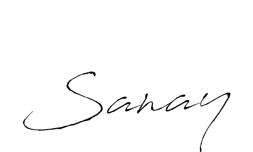 Antro_Vectra is a professional signature style that is perfect for those who want to add a touch of class to their signature. It is also a great choice for those who want to make their signature more unique. Get Sanay name to fancy signature for free. Sanay signature style 6 images and pictures png