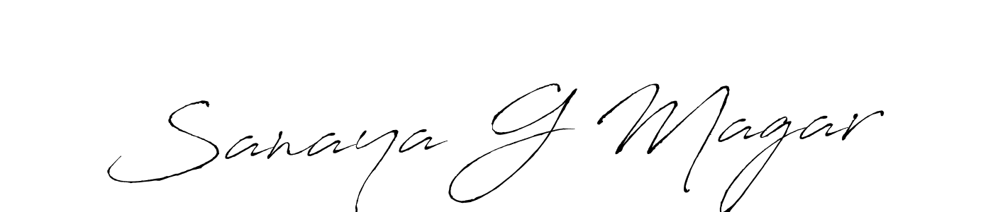 It looks lik you need a new signature style for name Sanaya G Magar. Design unique handwritten (Antro_Vectra) signature with our free signature maker in just a few clicks. Sanaya G Magar signature style 6 images and pictures png