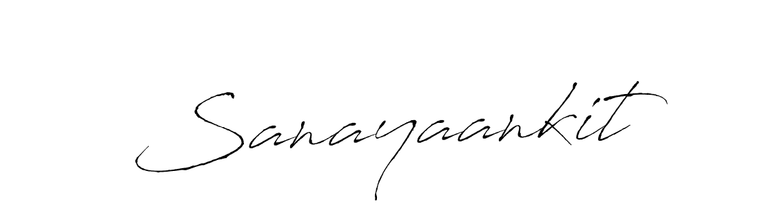 Create a beautiful signature design for name Sanayaankit. With this signature (Antro_Vectra) fonts, you can make a handwritten signature for free. Sanayaankit signature style 6 images and pictures png