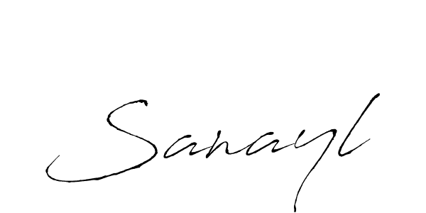 Create a beautiful signature design for name Sanayl. With this signature (Antro_Vectra) fonts, you can make a handwritten signature for free. Sanayl signature style 6 images and pictures png