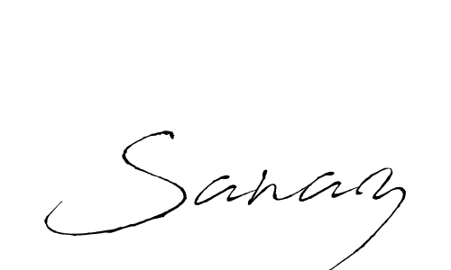 Make a beautiful signature design for name Sanaz. Use this online signature maker to create a handwritten signature for free. Sanaz signature style 6 images and pictures png