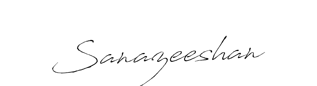 Create a beautiful signature design for name Sanazeeshan. With this signature (Antro_Vectra) fonts, you can make a handwritten signature for free. Sanazeeshan signature style 6 images and pictures png