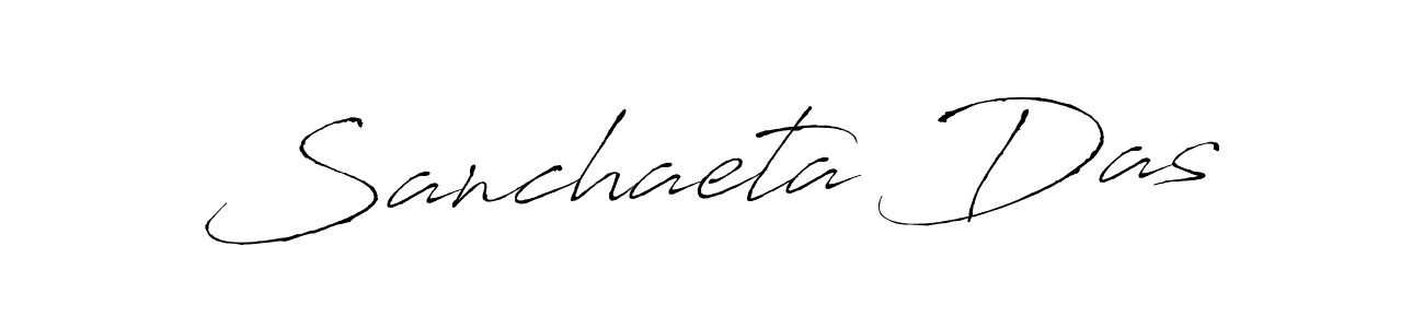 How to make Sanchaeta Das name signature. Use Antro_Vectra style for creating short signs online. This is the latest handwritten sign. Sanchaeta Das signature style 6 images and pictures png