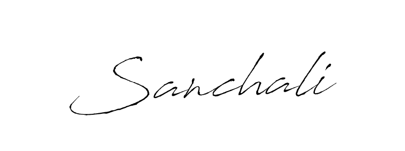 Make a beautiful signature design for name Sanchali. With this signature (Antro_Vectra) style, you can create a handwritten signature for free. Sanchali signature style 6 images and pictures png