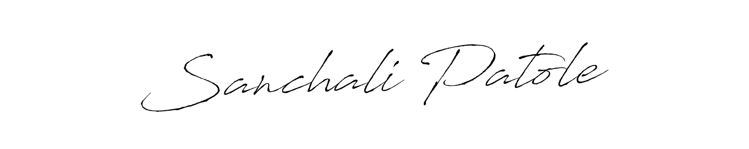 Design your own signature with our free online signature maker. With this signature software, you can create a handwritten (Antro_Vectra) signature for name Sanchali Patole. Sanchali Patole signature style 6 images and pictures png