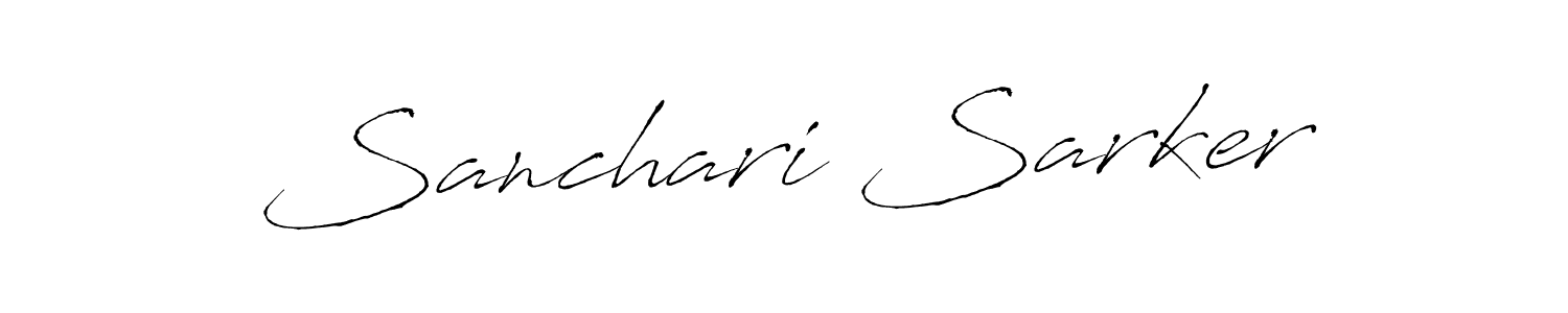 Design your own signature with our free online signature maker. With this signature software, you can create a handwritten (Antro_Vectra) signature for name Sanchari Sarker. Sanchari Sarker signature style 6 images and pictures png