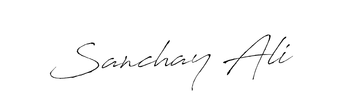 Use a signature maker to create a handwritten signature online. With this signature software, you can design (Antro_Vectra) your own signature for name Sanchay Ali. Sanchay Ali signature style 6 images and pictures png