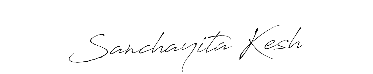 The best way (Antro_Vectra) to make a short signature is to pick only two or three words in your name. The name Sanchayita Kesh include a total of six letters. For converting this name. Sanchayita Kesh signature style 6 images and pictures png