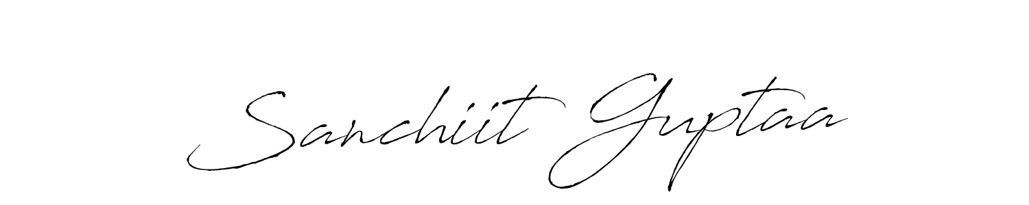 Make a short Sanchiit Guptaa signature style. Manage your documents anywhere anytime using Antro_Vectra. Create and add eSignatures, submit forms, share and send files easily. Sanchiit Guptaa signature style 6 images and pictures png