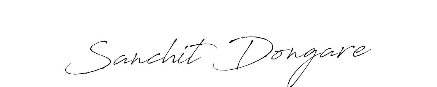 How to make Sanchit Dongare signature? Antro_Vectra is a professional autograph style. Create handwritten signature for Sanchit Dongare name. Sanchit Dongare signature style 6 images and pictures png