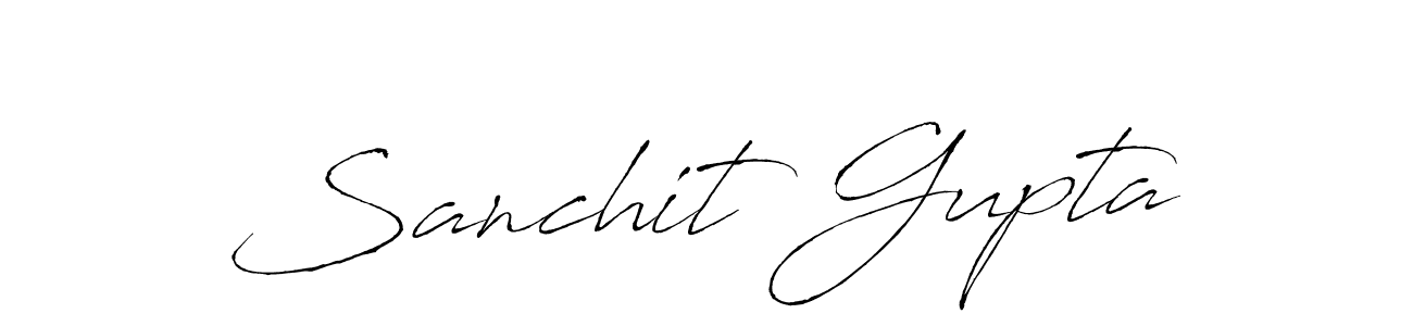 It looks lik you need a new signature style for name Sanchit Gupta. Design unique handwritten (Antro_Vectra) signature with our free signature maker in just a few clicks. Sanchit Gupta signature style 6 images and pictures png