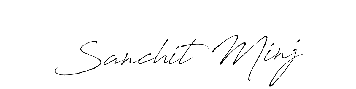 Once you've used our free online signature maker to create your best signature Antro_Vectra style, it's time to enjoy all of the benefits that Sanchit Minj name signing documents. Sanchit Minj signature style 6 images and pictures png