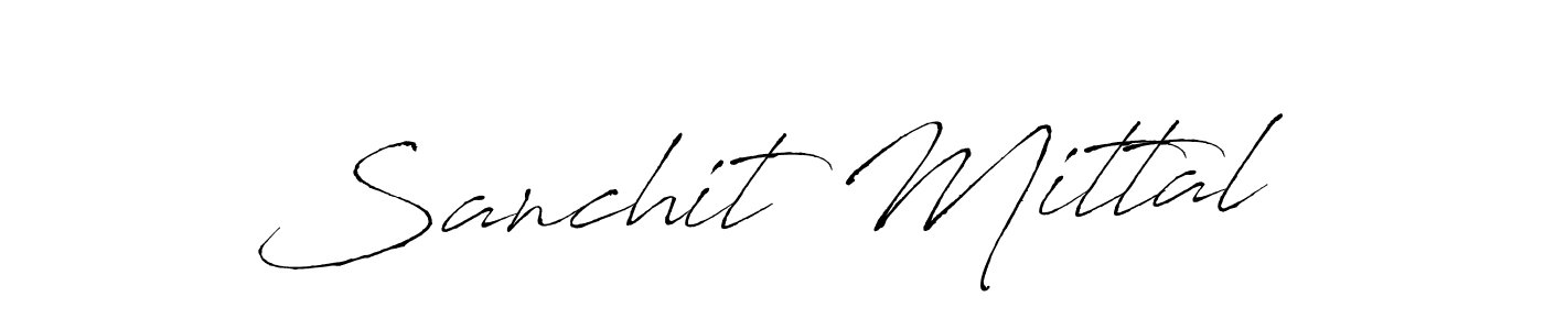 Design your own signature with our free online signature maker. With this signature software, you can create a handwritten (Antro_Vectra) signature for name Sanchit Mittal. Sanchit Mittal signature style 6 images and pictures png