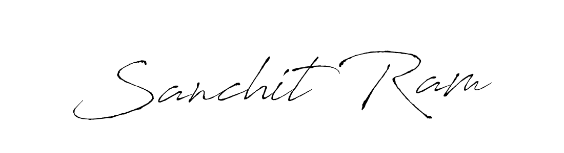 Design your own signature with our free online signature maker. With this signature software, you can create a handwritten (Antro_Vectra) signature for name Sanchit Ram. Sanchit Ram signature style 6 images and pictures png