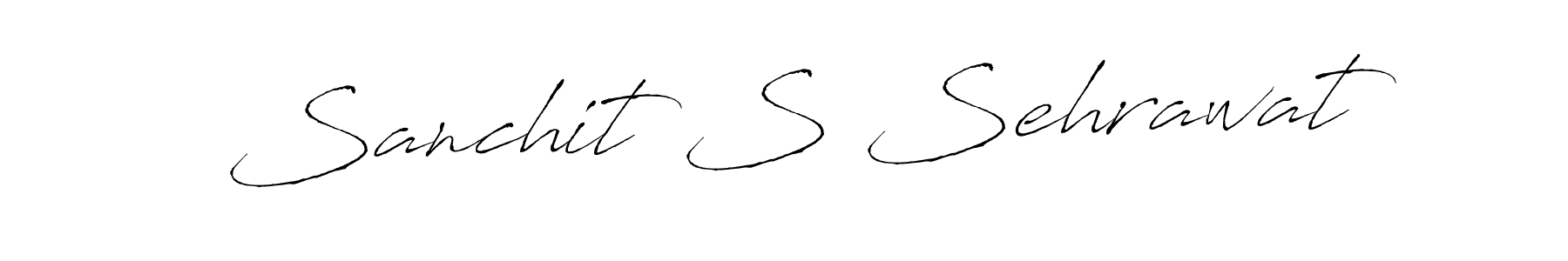 Make a beautiful signature design for name Sanchit S Sehrawat. With this signature (Antro_Vectra) style, you can create a handwritten signature for free. Sanchit S Sehrawat signature style 6 images and pictures png