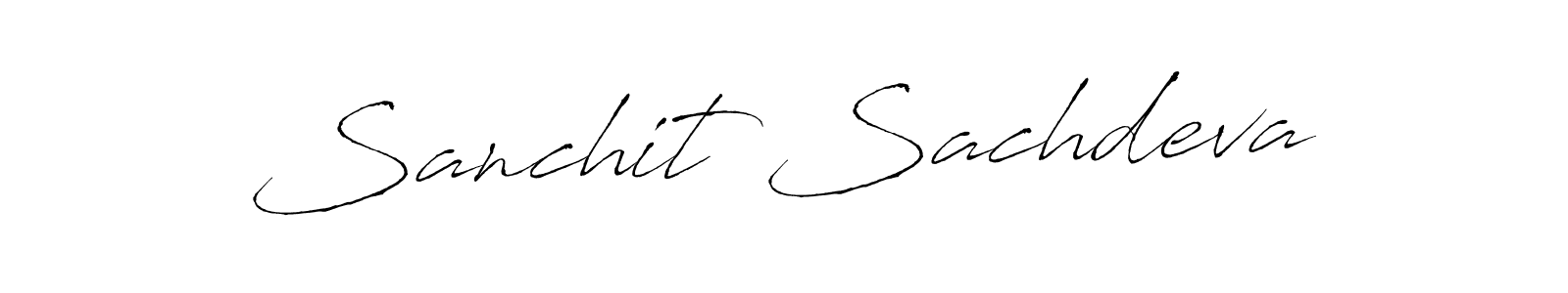 Create a beautiful signature design for name Sanchit Sachdeva. With this signature (Antro_Vectra) fonts, you can make a handwritten signature for free. Sanchit Sachdeva signature style 6 images and pictures png