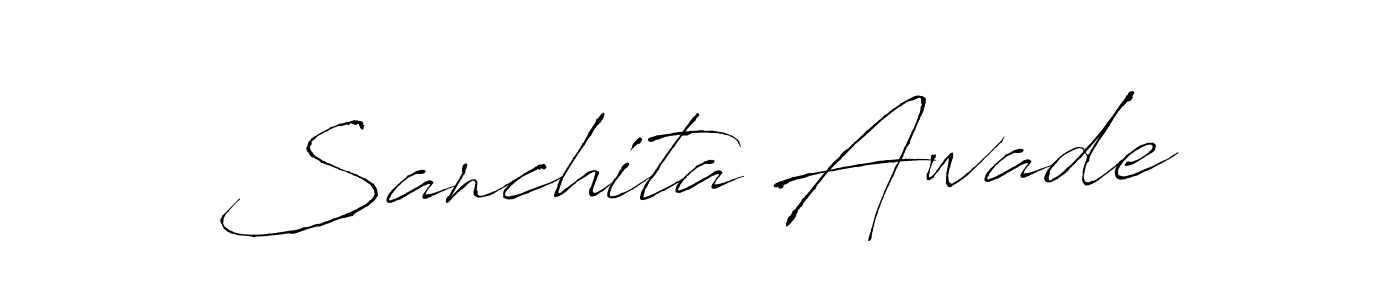 Antro_Vectra is a professional signature style that is perfect for those who want to add a touch of class to their signature. It is also a great choice for those who want to make their signature more unique. Get Sanchita Awade name to fancy signature for free. Sanchita Awade signature style 6 images and pictures png