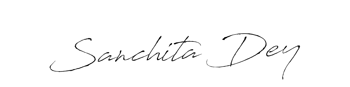 Design your own signature with our free online signature maker. With this signature software, you can create a handwritten (Antro_Vectra) signature for name Sanchita Dey. Sanchita Dey signature style 6 images and pictures png