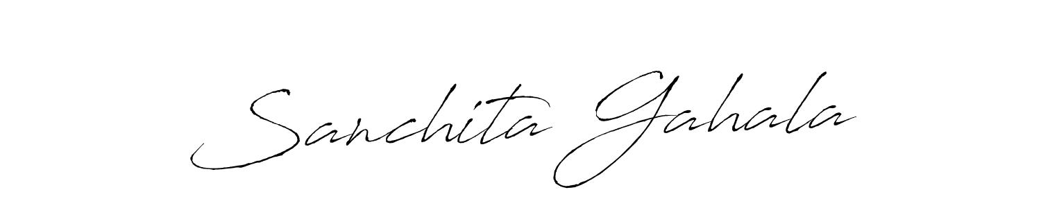 It looks lik you need a new signature style for name Sanchita Gahala. Design unique handwritten (Antro_Vectra) signature with our free signature maker in just a few clicks. Sanchita Gahala signature style 6 images and pictures png