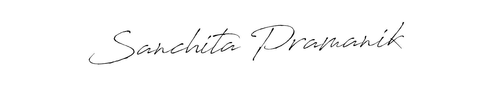 Also You can easily find your signature by using the search form. We will create Sanchita Pramanik name handwritten signature images for you free of cost using Antro_Vectra sign style. Sanchita Pramanik signature style 6 images and pictures png