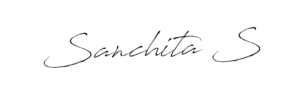 How to Draw Sanchita S signature style? Antro_Vectra is a latest design signature styles for name Sanchita S. Sanchita S signature style 6 images and pictures png