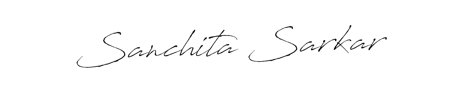 Create a beautiful signature design for name Sanchita Sarkar. With this signature (Antro_Vectra) fonts, you can make a handwritten signature for free. Sanchita Sarkar signature style 6 images and pictures png