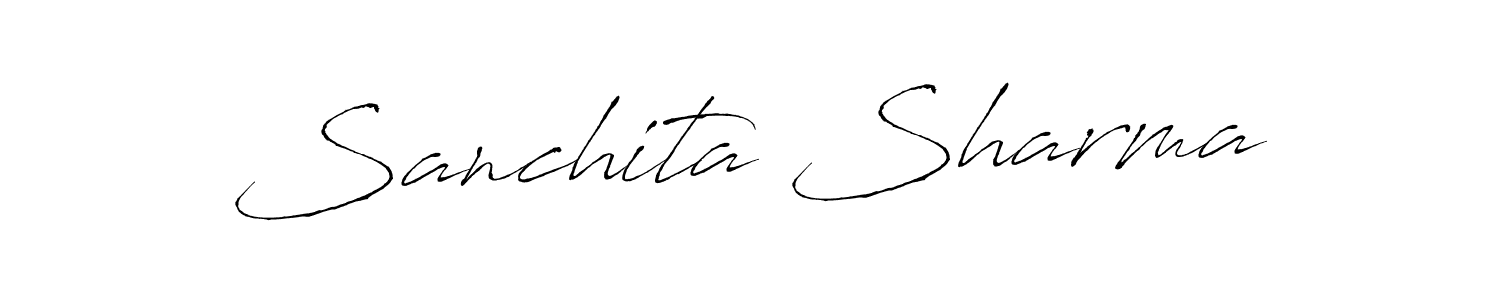 Design your own signature with our free online signature maker. With this signature software, you can create a handwritten (Antro_Vectra) signature for name Sanchita Sharma. Sanchita Sharma signature style 6 images and pictures png