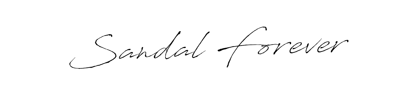 Make a beautiful signature design for name Sandal Forever. With this signature (Antro_Vectra) style, you can create a handwritten signature for free. Sandal Forever signature style 6 images and pictures png