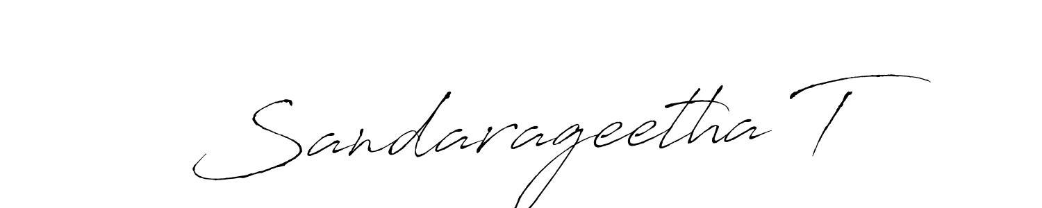 How to make Sandarageetha T signature? Antro_Vectra is a professional autograph style. Create handwritten signature for Sandarageetha T name. Sandarageetha T signature style 6 images and pictures png