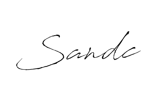 Use a signature maker to create a handwritten signature online. With this signature software, you can design (Antro_Vectra) your own signature for name Sandc. Sandc signature style 6 images and pictures png