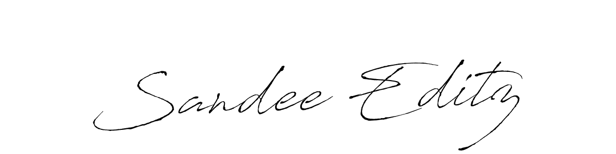 Design your own signature with our free online signature maker. With this signature software, you can create a handwritten (Antro_Vectra) signature for name Sandee Editz. Sandee Editz signature style 6 images and pictures png