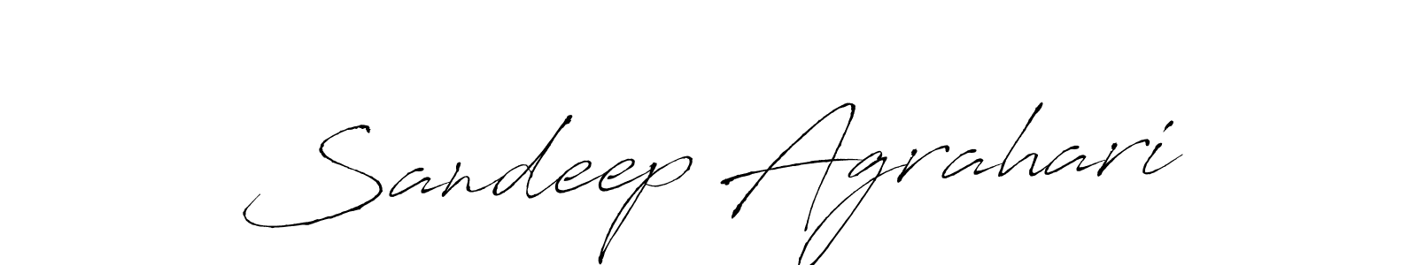 Create a beautiful signature design for name Sandeep Agrahari. With this signature (Antro_Vectra) fonts, you can make a handwritten signature for free. Sandeep Agrahari signature style 6 images and pictures png