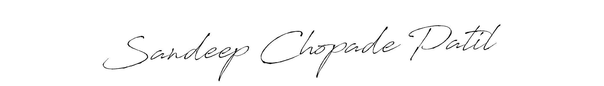 Make a beautiful signature design for name Sandeep Chopade Patil. With this signature (Antro_Vectra) style, you can create a handwritten signature for free. Sandeep Chopade Patil signature style 6 images and pictures png