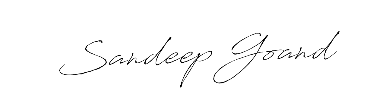 Design your own signature with our free online signature maker. With this signature software, you can create a handwritten (Antro_Vectra) signature for name Sandeep Goand. Sandeep Goand signature style 6 images and pictures png