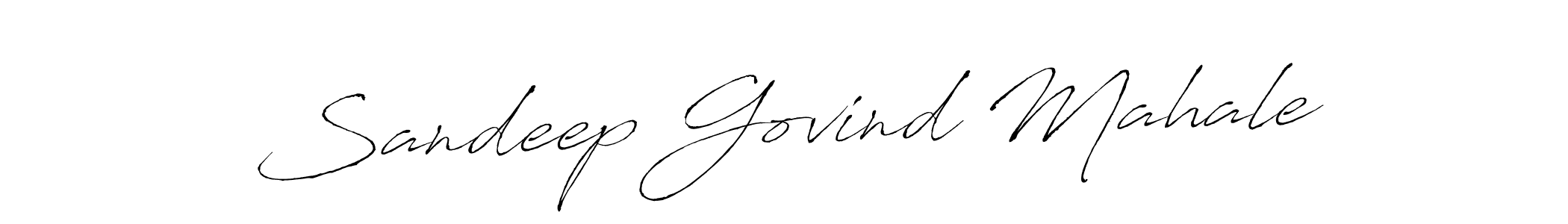 Make a beautiful signature design for name Sandeep Govind Mahale. With this signature (Antro_Vectra) style, you can create a handwritten signature for free. Sandeep Govind Mahale signature style 6 images and pictures png