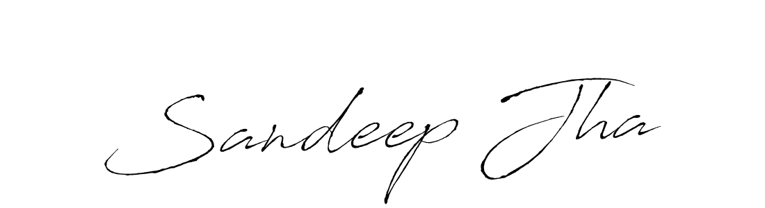 Make a beautiful signature design for name Sandeep Jha. With this signature (Antro_Vectra) style, you can create a handwritten signature for free. Sandeep Jha signature style 6 images and pictures png