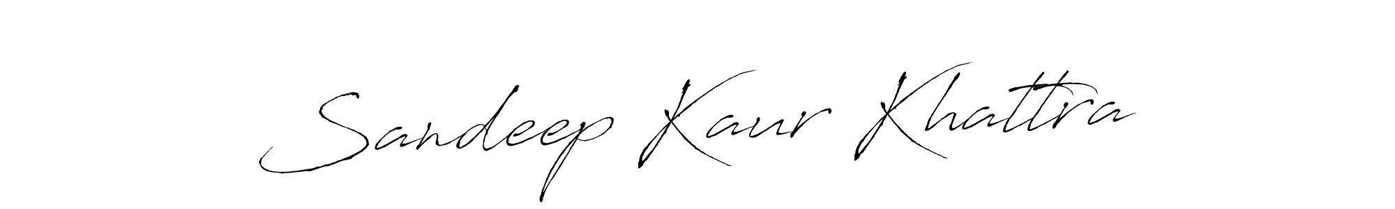 Antro_Vectra is a professional signature style that is perfect for those who want to add a touch of class to their signature. It is also a great choice for those who want to make their signature more unique. Get Sandeep Kaur Khattra name to fancy signature for free. Sandeep Kaur Khattra signature style 6 images and pictures png