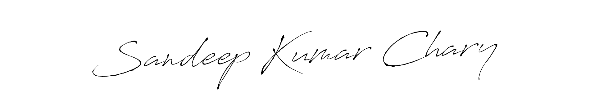 Sandeep Kumar Chary stylish signature style. Best Handwritten Sign (Antro_Vectra) for my name. Handwritten Signature Collection Ideas for my name Sandeep Kumar Chary. Sandeep Kumar Chary signature style 6 images and pictures png