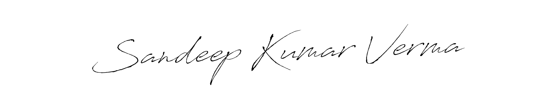 Design your own signature with our free online signature maker. With this signature software, you can create a handwritten (Antro_Vectra) signature for name Sandeep Kumar Verma. Sandeep Kumar Verma signature style 6 images and pictures png