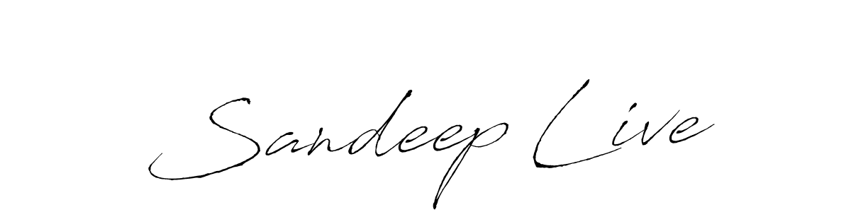 Design your own signature with our free online signature maker. With this signature software, you can create a handwritten (Antro_Vectra) signature for name Sandeep Live. Sandeep Live signature style 6 images and pictures png