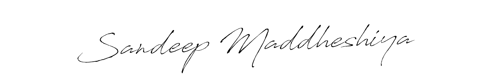 Create a beautiful signature design for name Sandeep Maddheshiya. With this signature (Antro_Vectra) fonts, you can make a handwritten signature for free. Sandeep Maddheshiya signature style 6 images and pictures png