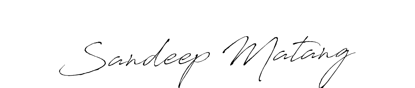 How to make Sandeep Matang name signature. Use Antro_Vectra style for creating short signs online. This is the latest handwritten sign. Sandeep Matang signature style 6 images and pictures png